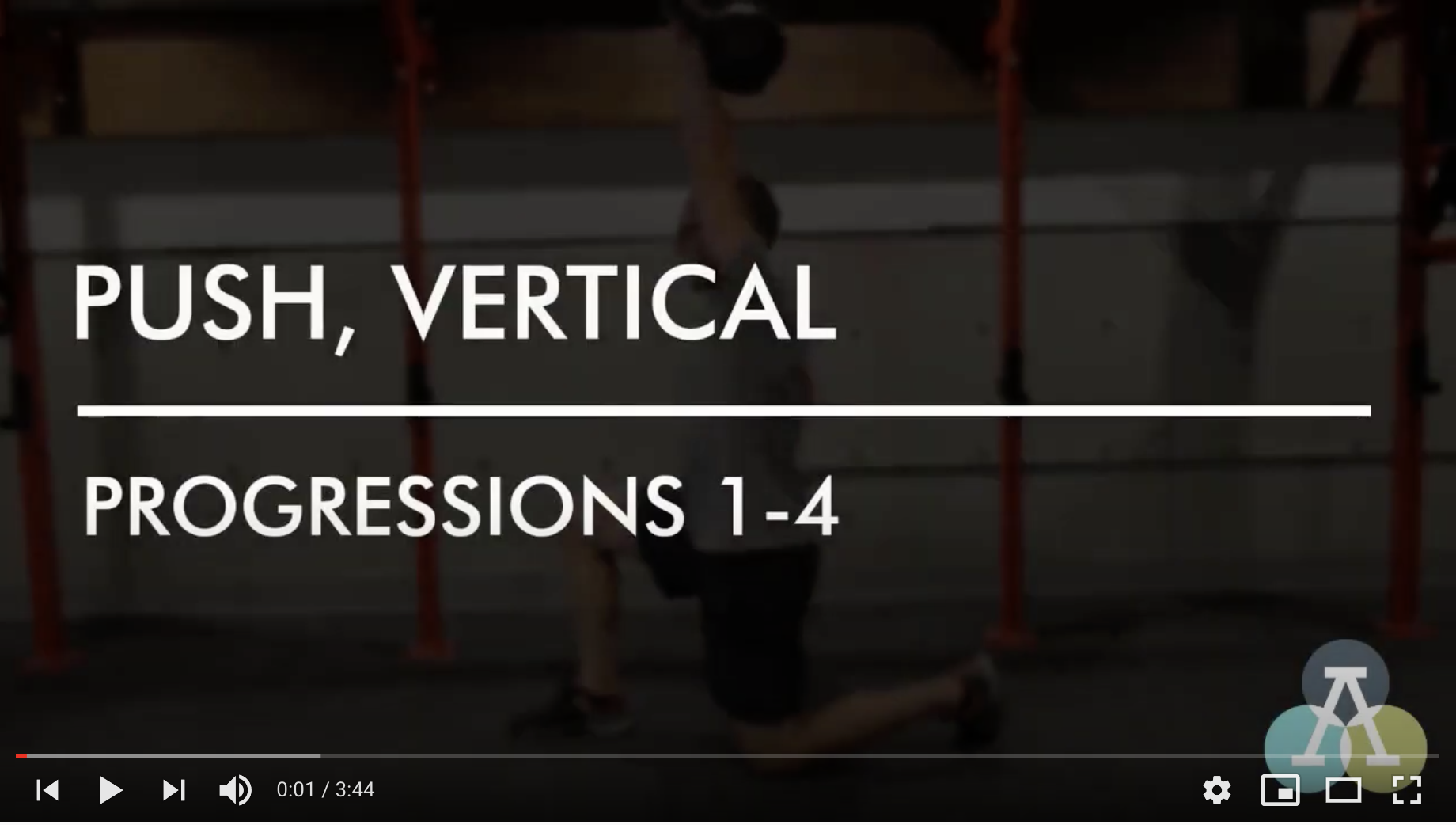 Vertical Press Progressions 1–4